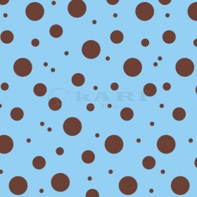 TNT ESTAMPADO POA AZUL CLARO BOLAS MARROM