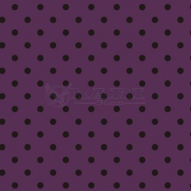 TNT ESTAMPADO POA ROXO BOLINHAS PRETAS