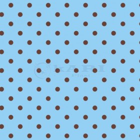 TNT ESTAMPADO POA AZUL CLARO BOLINHAS MARROM