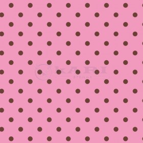 TNT ESTAMPADO POA ROSA BOLINHAS MARROM