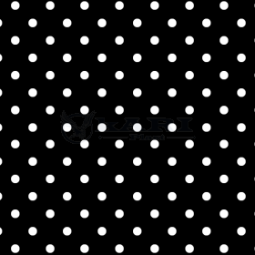 TNT ESTAMPADO POA PRETO BOLINHAS BRANCAS