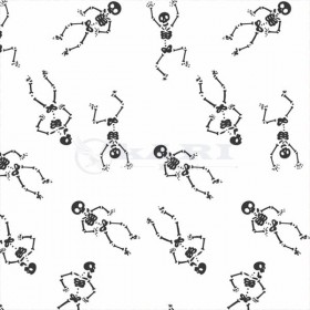 TNT ESTAMPADO ESQUELETO FUNDO BRANCO