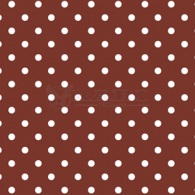 TNT ESTAMPADO POA MARROM BOLINHAS BRANCO