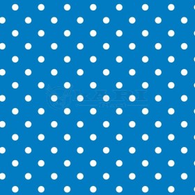 TNT ESTAMPADO POA AZUL ROYAL BOLINHAS BRANCA